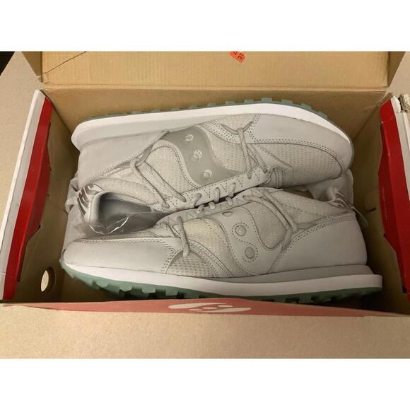 New! Mens Saucony Jazz DST Grey Athletic Shoes. Size 13. Awesome Shoes! - Picture 2 of 9